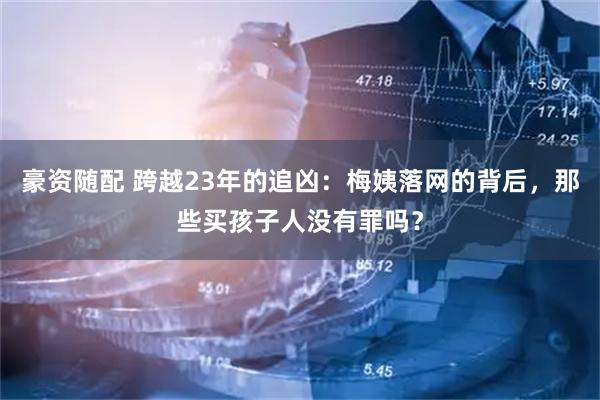 豪资随配 跨越23年的追凶：梅姨落网的背后，那些买孩子人没有罪吗？