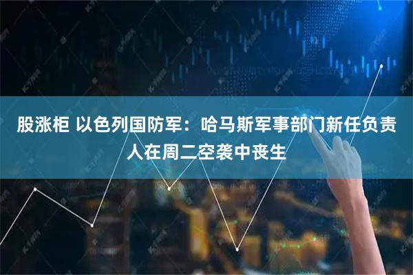 股涨柜 以色列国防军：哈马斯军事部门新任负责人在周二空袭中丧生